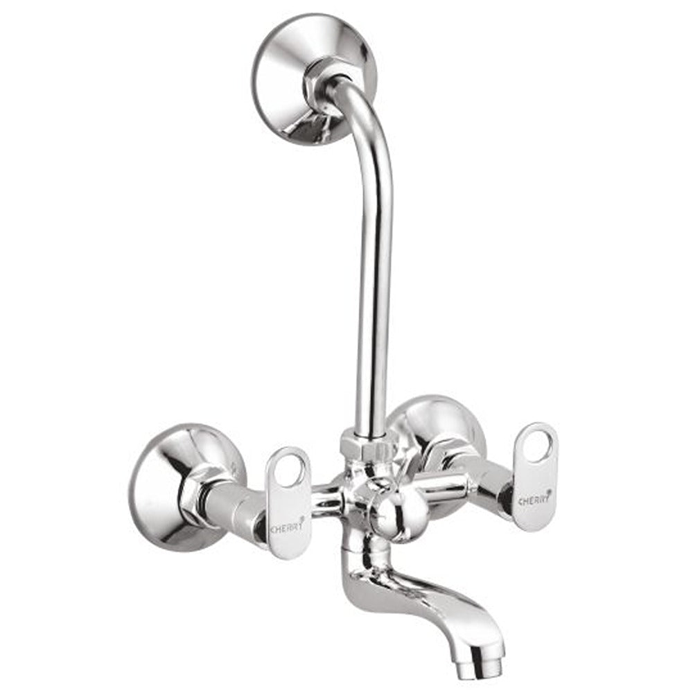 Maple Collection Wall Mixer Telephonic with Bend - CHERRY