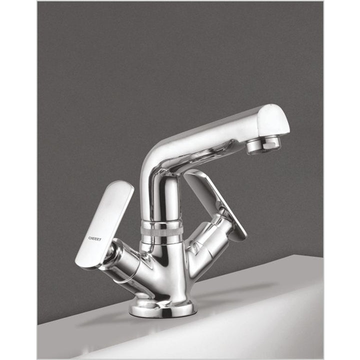 Square Collection Center Hole Basin Mixer - CHERRY