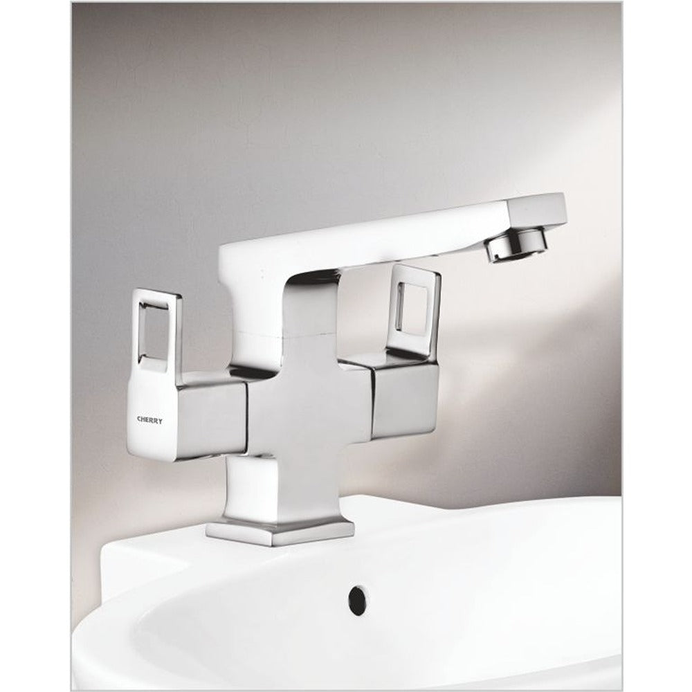 Cubis Collection Cenetr Hole Basin Mixer - CHERRY