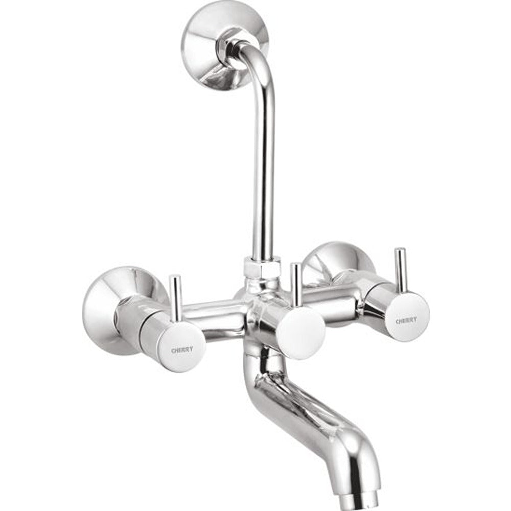 Samay Collection Wall Mixer Telephonic with Bend - CHERRY