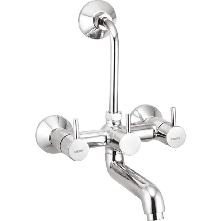 Samay Collection Wall Mixer Telephonic with Bend - CHERRY