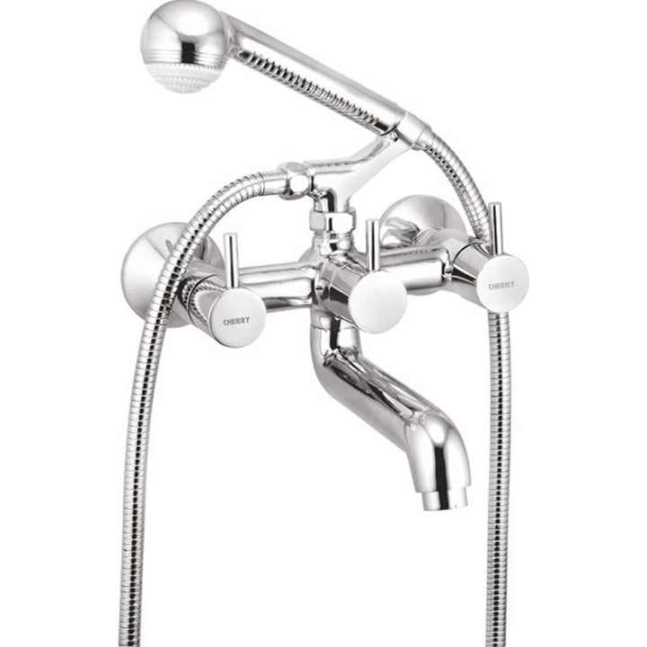 Samay Collection Wall Mixer Telephonic with Crutch - CHERRY